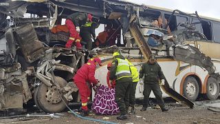 Bus collision in Bolivia leaves at least 22 dead, 37 injured