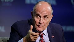 Rudy Giuliani, vice chairman of the Trump Presidential Transition Team, spe
