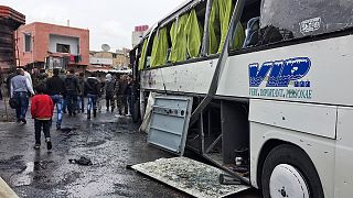 Dozens killed in double suicide bombing in Damascus