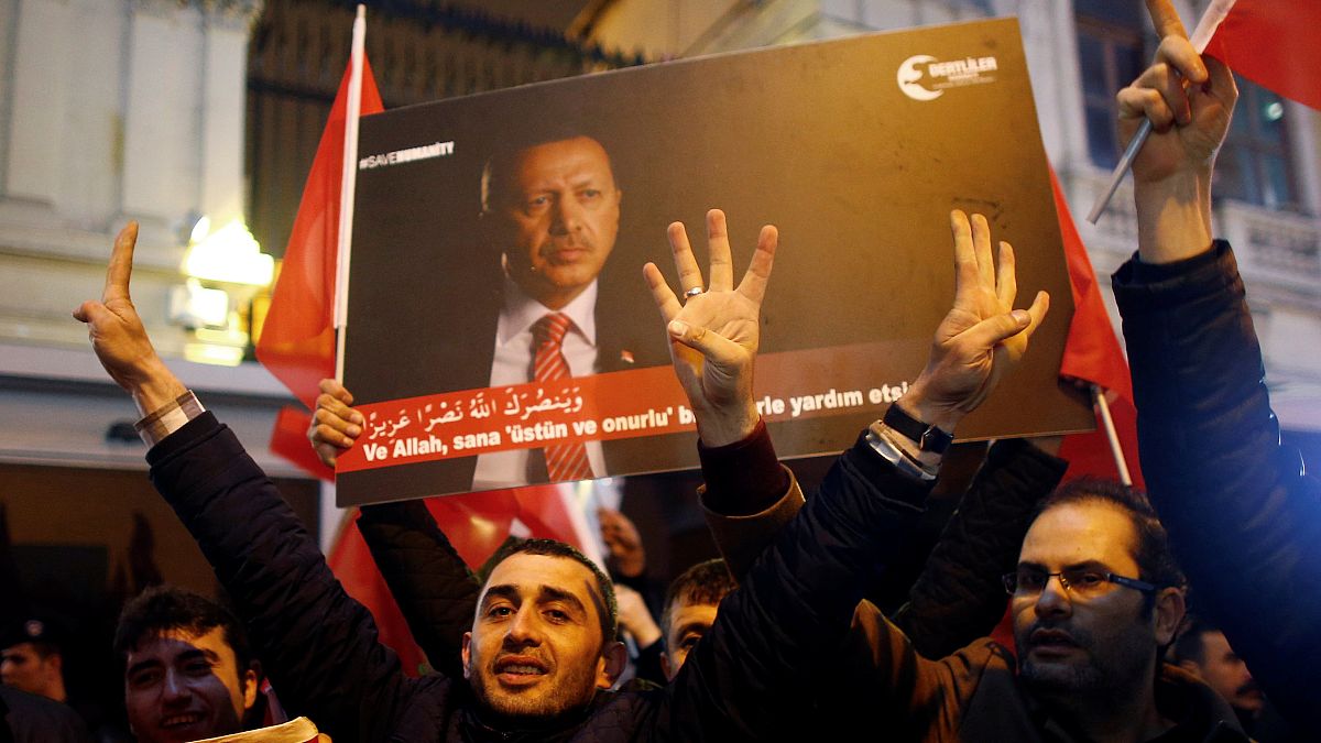У зданий дипмиссий Нидерландов в Турции прошли манифестации протеста
