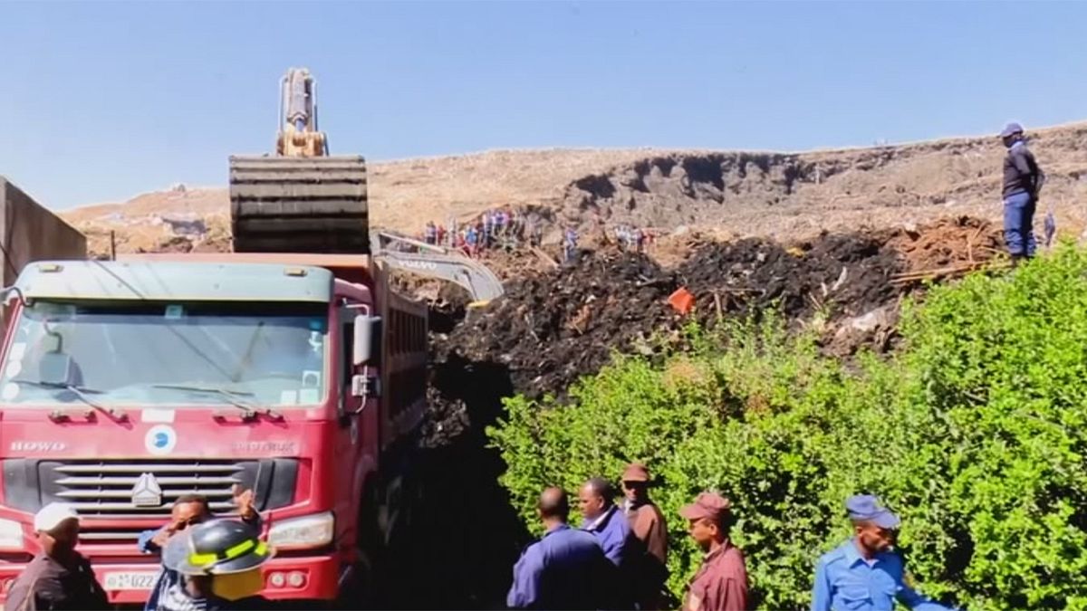 Etiyopya'da çöp depolama alanında heyelan: En az 46 ölü