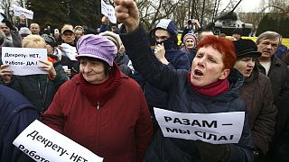 Belarus protests put more pressure on Lukashenko over 'parasite' tax