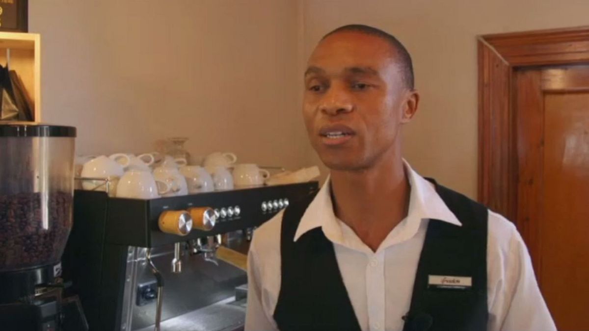 Meet Joseph Matheatau, South Africa's first qualified blind barista