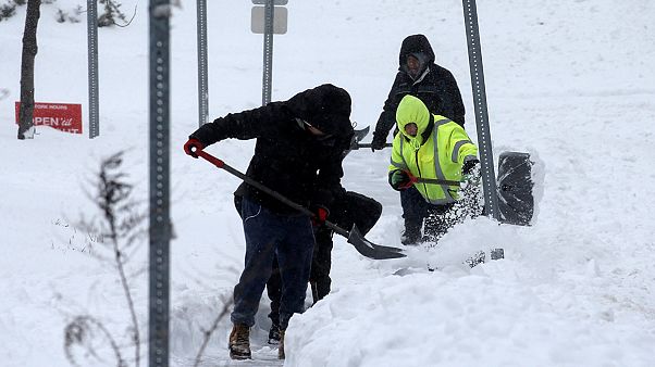 Washington y Nueva York, cubiertas de nieve Washington y Nueva York, cubiertas de nieve
