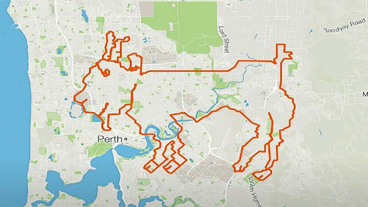 Cyclists use GPS app to create art