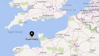 Guernsey is the second largest of the Channel Islands and is located about 30 miles west of Normandy, France.