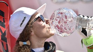 Alpine skiing: Stuhec makes history with downhill crown