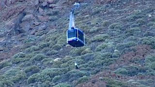 Cable car rescue drama on the Canary Islands