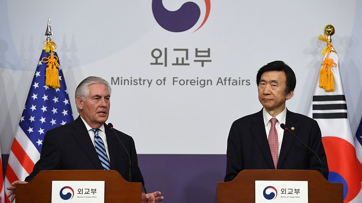 وزیر امور خارجه آمریکا در دیدار از کره جنوبی: صبوری در برابر کره شمالی جوابگو نیست