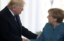 Angela Merkel reçue à la Maison Blanche, sur fond de tensions