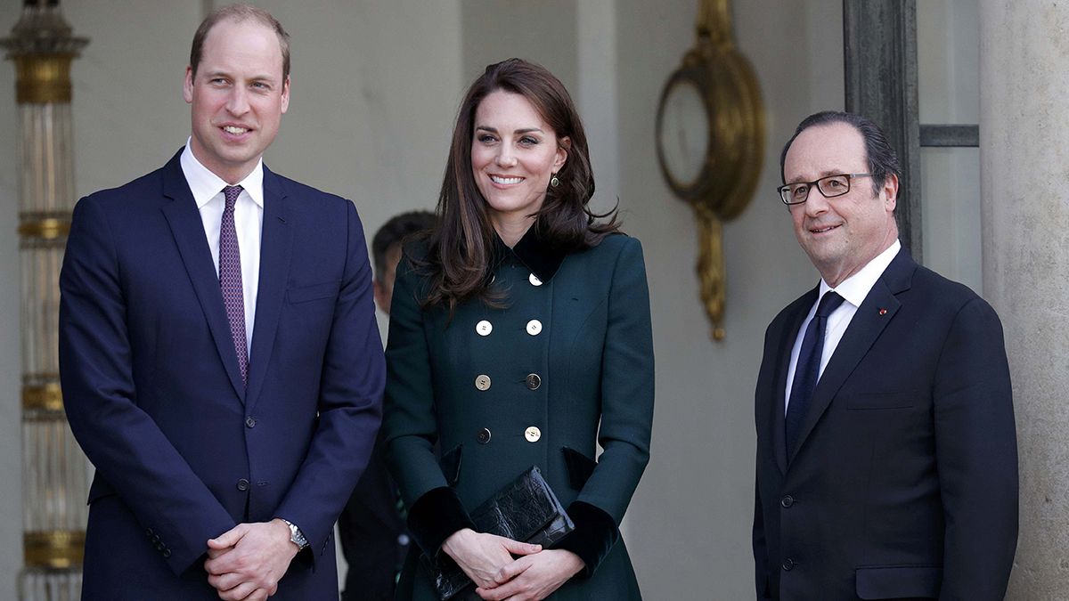 Prens William ve Kate Middleton Paris'te.