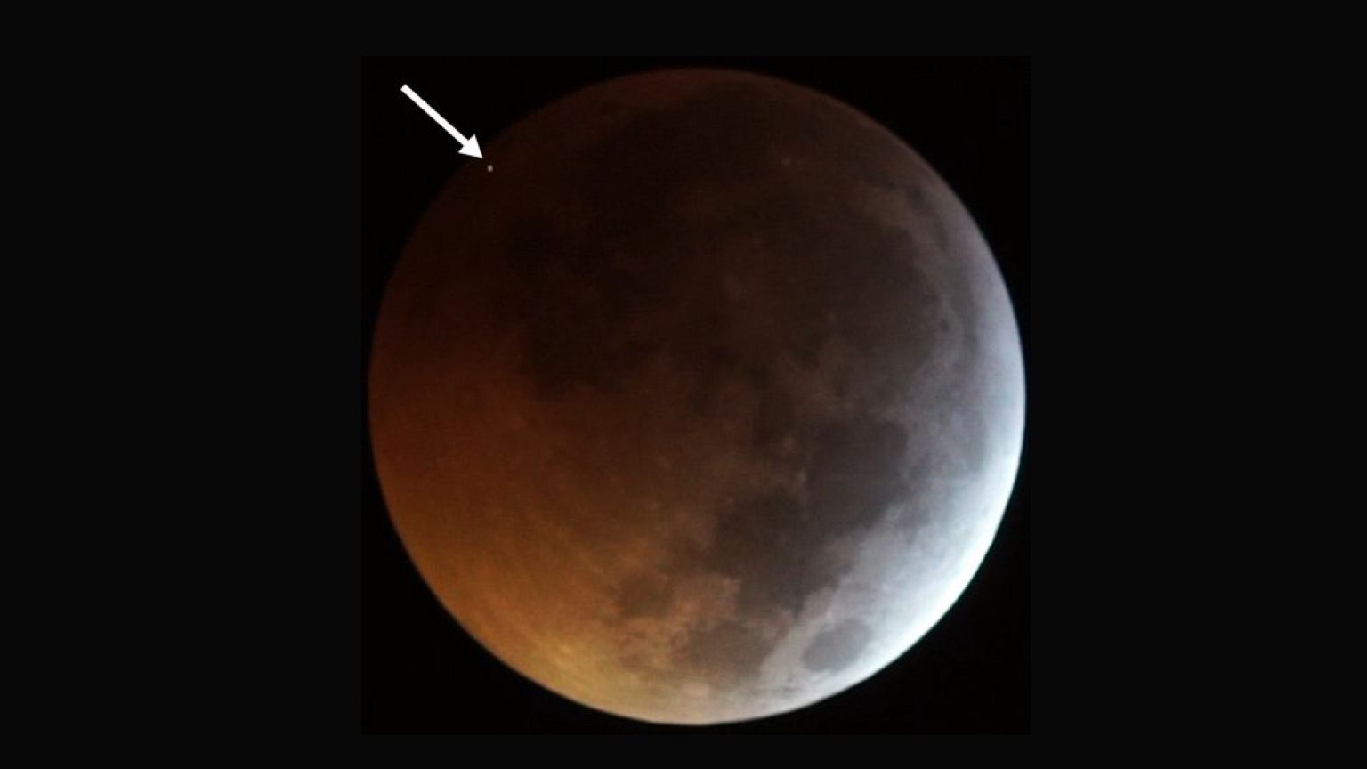 Watch the moon get rocked by a meteorite during the lunar eclipse