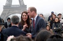 دومین روز دیدار خانواده سلطنتی بریتانیا از پاریس