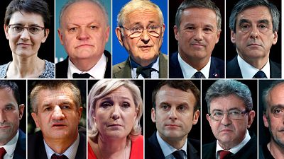 Once candidatos en las presidenciales francesas