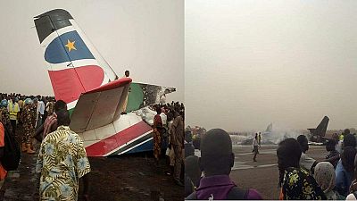 Plane crashes at South Sudan airport, several people injured [Photos]
