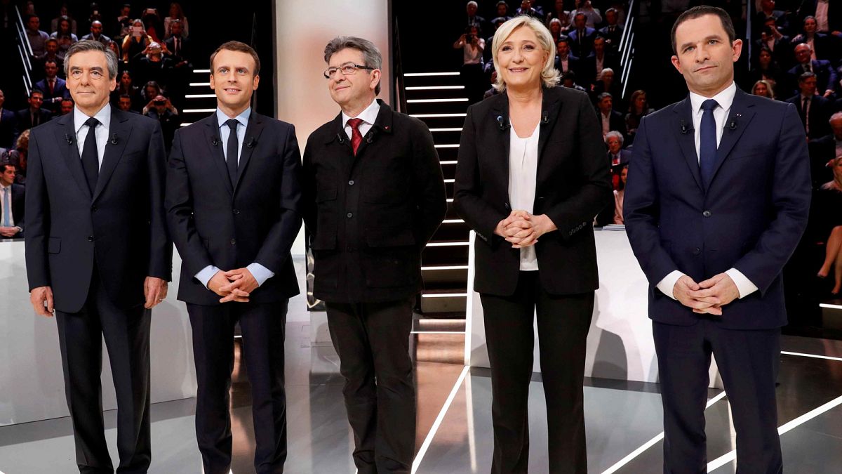 مناظرة حادة بين أهم المرشحين للرئاسيات الفرنسية