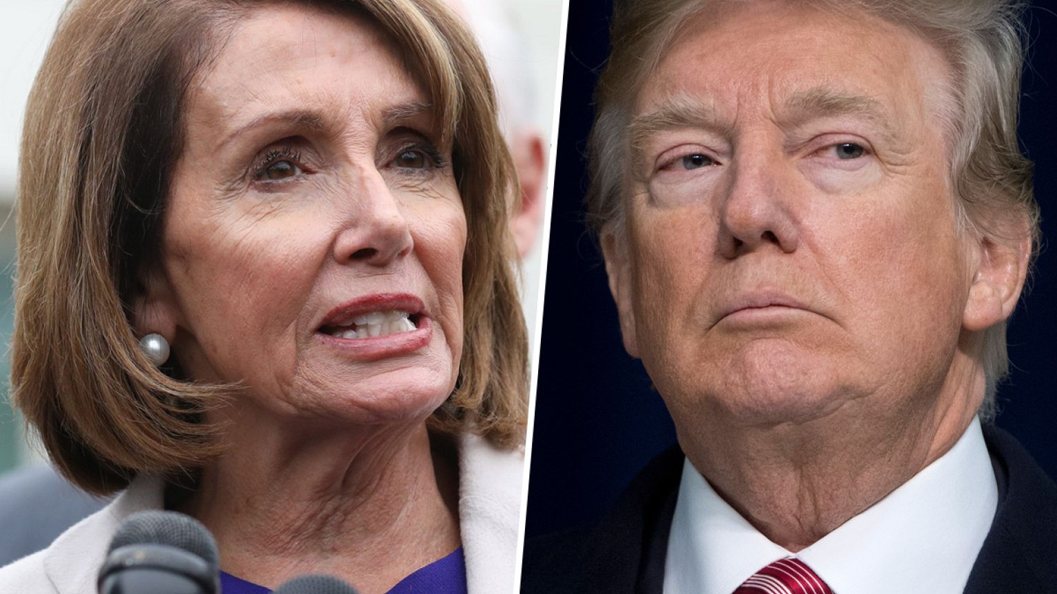 Image: Nancy Pelosi, Donald Trump