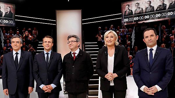 Ez történt a francia elnökjelöltek első TV-vitáján Ez történt a francia elnökjelöltek első TV-vitáján