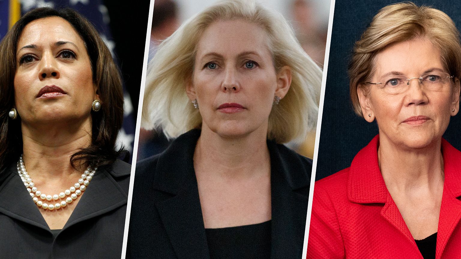 Image: Kamala Harris Kirsten Gillibrand Elizabeth Warren