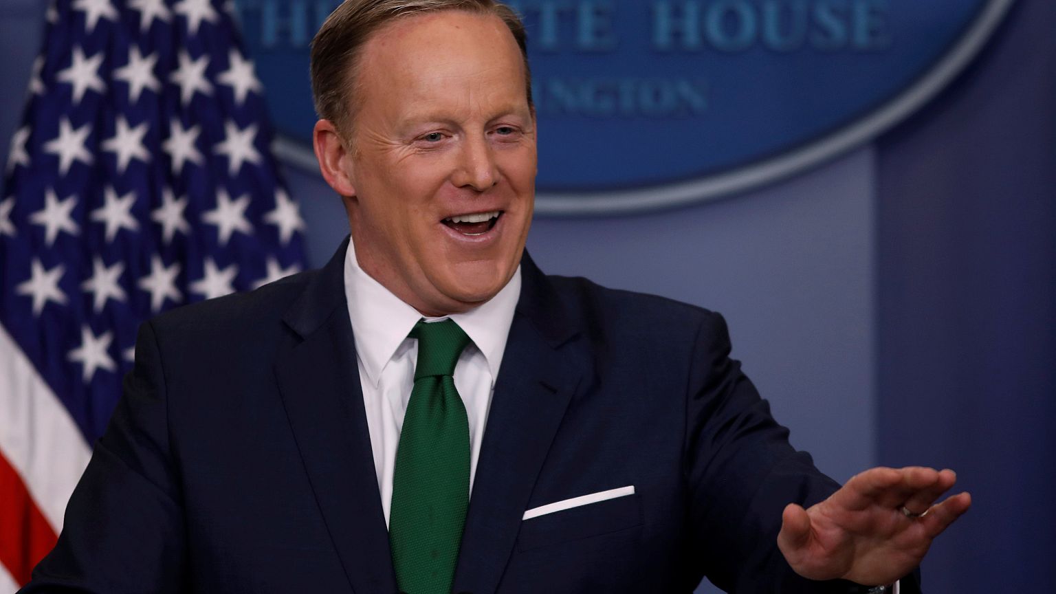 Trump Sprecher Sean Spicer (45) wird zum Gespött