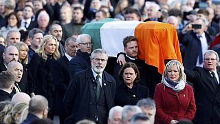 Funerales de Martin McGuinness, figura fundamental en la guerra y la paz de Irlanda del Norte