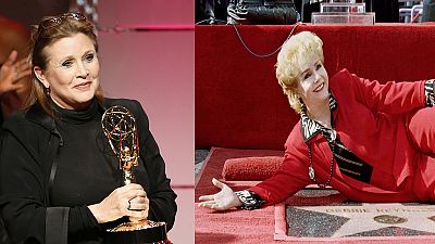 Hollywood : cérémonie d'hommage à Debbie Reynolds et à Carrie Fisher