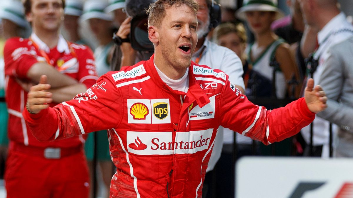 F1'de ilk zafer Vettel'in