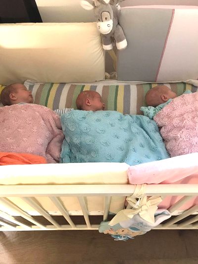 Born at 34 weeks, the Bienias triplets are growing and thriving.