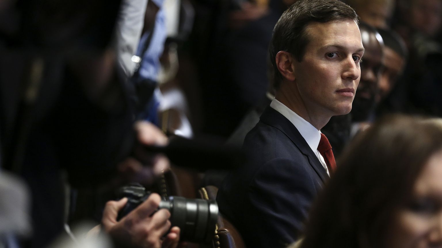 Image: Jared Kushner at a meeting in the Cabinet Room at the White House on
