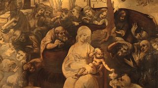 'La adoración de los Magos' de Leonardo da Vinci luce en todo su esplendor