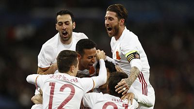 Video technology helps Spain down France