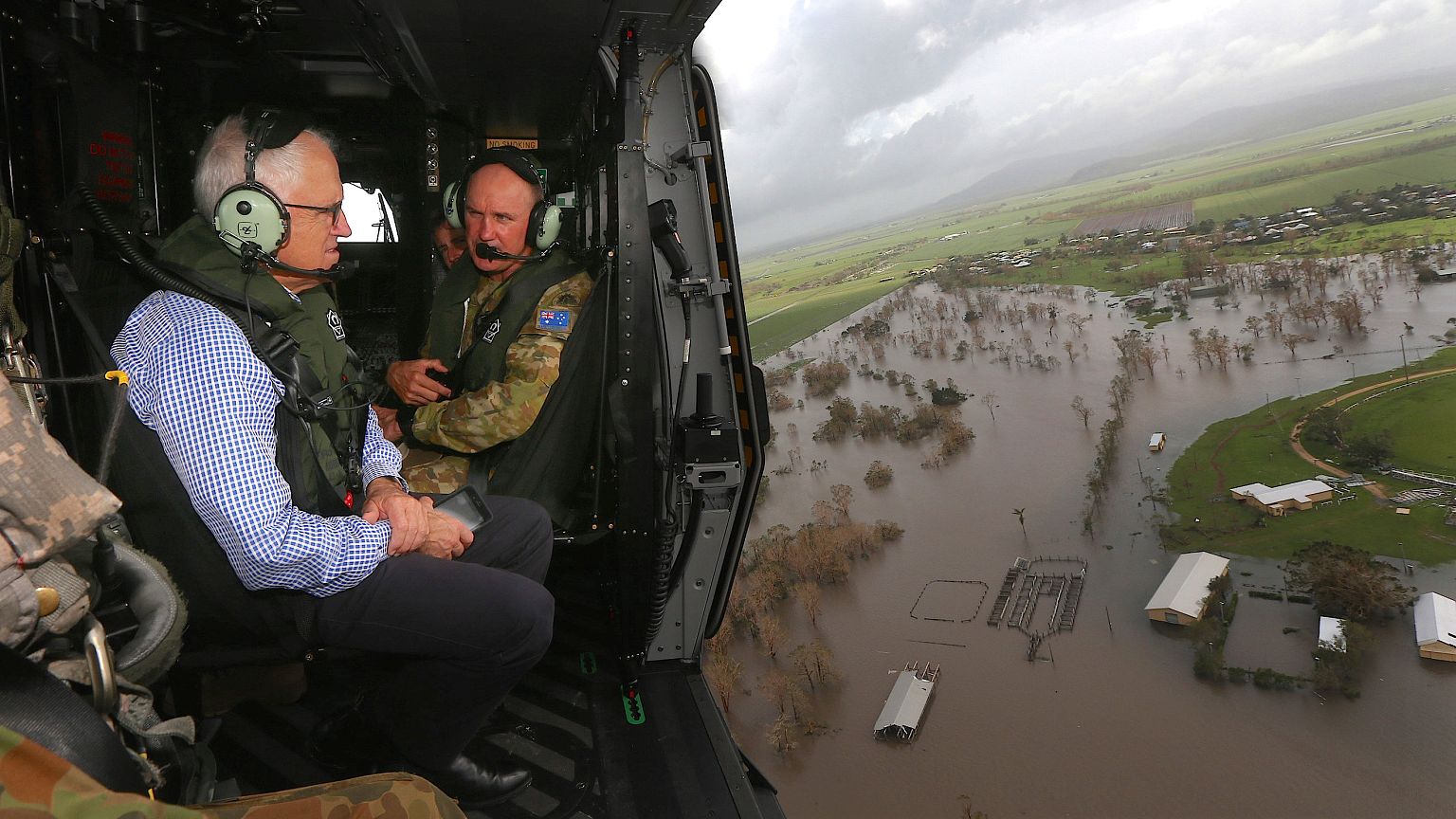 Australian cyclone brings close encounters with wildlife
