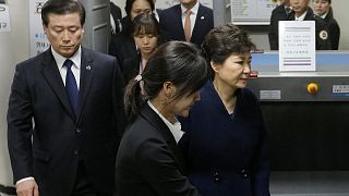 South Korea's president Park Geun-hye arrested
