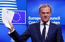 A semana nas fotografias... Artigo 50, "Brexit" e Reino Unido diz adeus à União Europeia