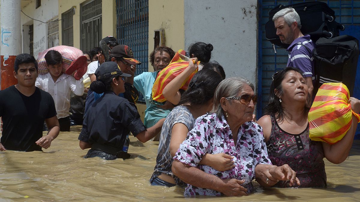 جاری شدن سیل در پرو