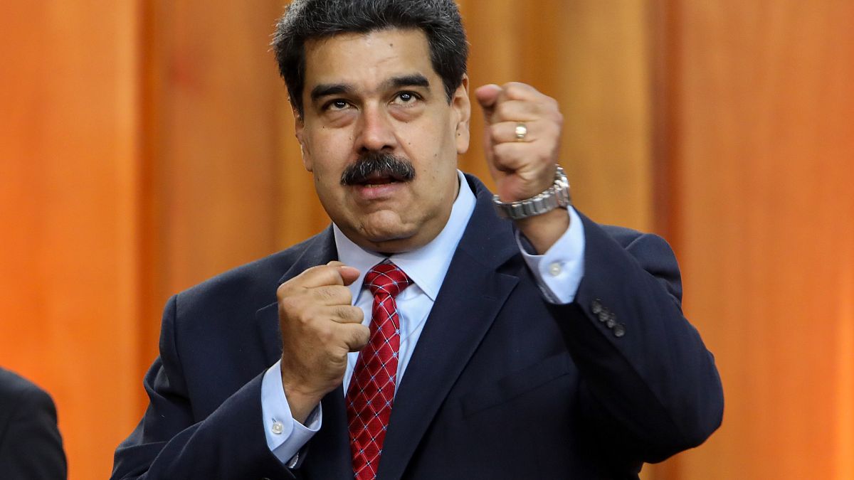 Image: Press conference of Nicolas Maduro in Caracas