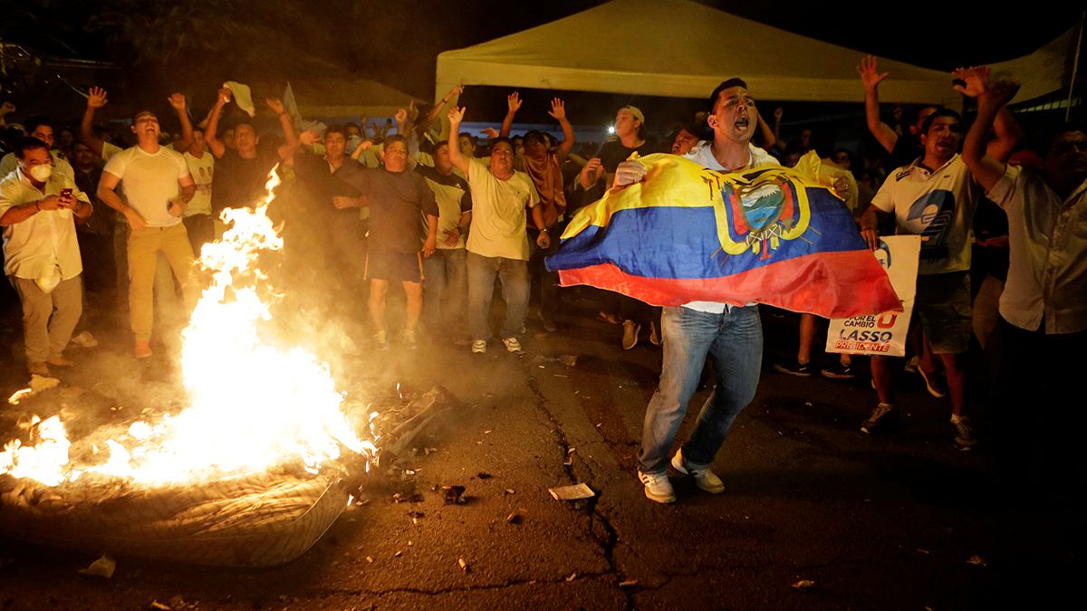 Clashes in Ecuador as presidential election disputed