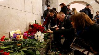 Russia pays tribute to St Petersburg metro bomb attack victims