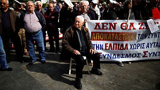 Ελλάδα: Πορεία συνταξιούχων στο κέντρο της Αθήνας