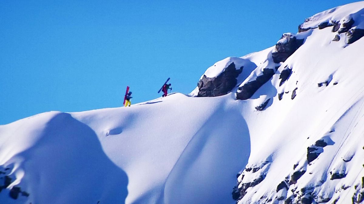 Os reis do esqui e do snowboard Freeride