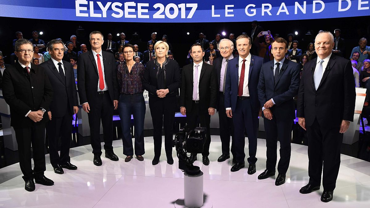 Fransa'da cumhurbaşkanı adayları TV programında tartıştı