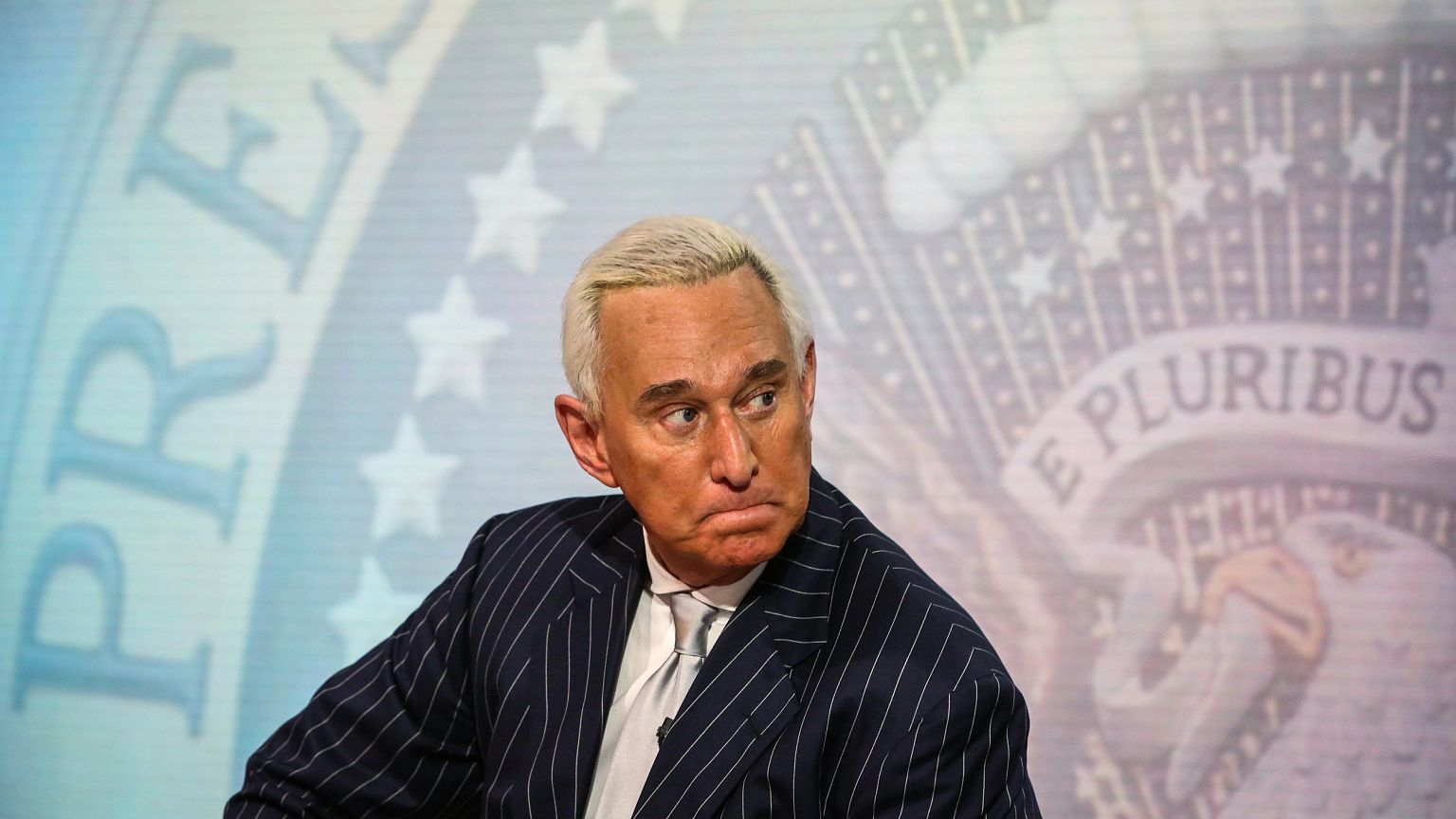 Image: Roger Stone at an interview in New York on May 12, 2017.