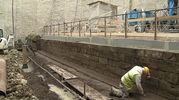 Descubren un antiguo acueducto en las obras del metro de Roma Descubren un antiguo acueducto en las obras del metro de Roma