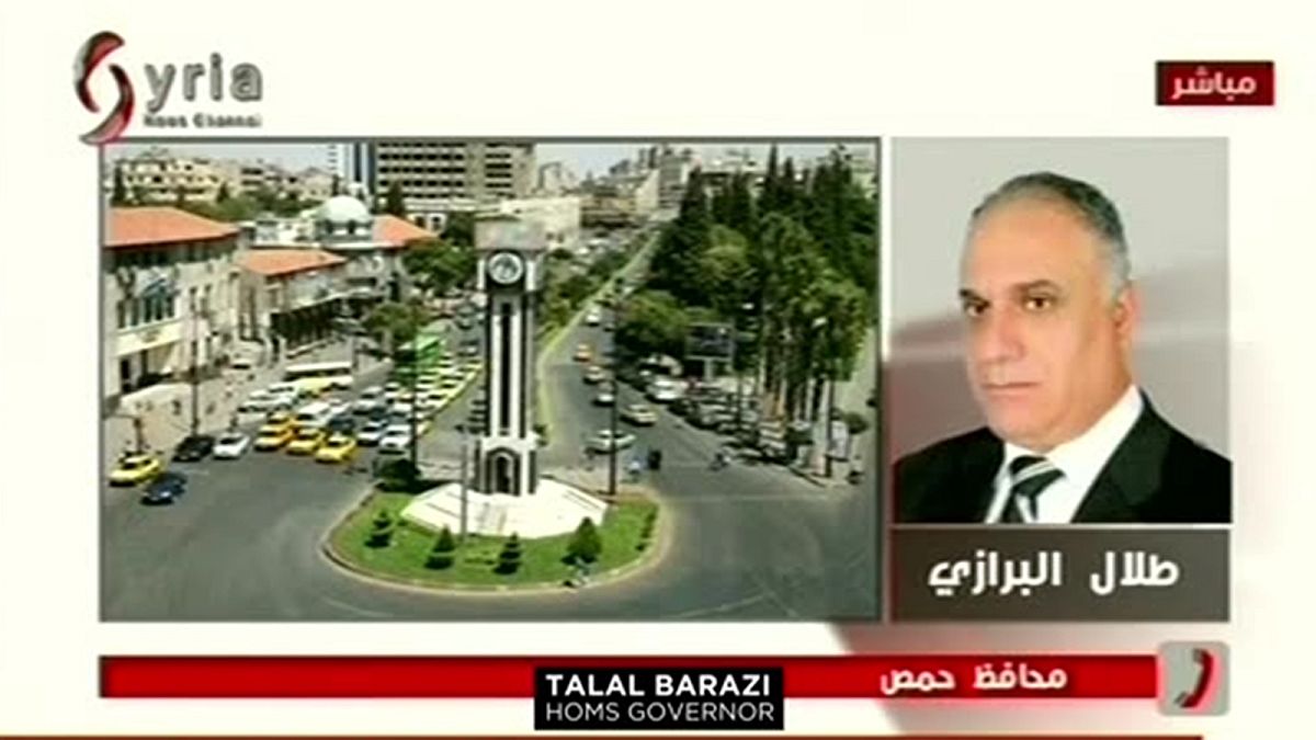 Talal al-Barazi, governatore di Homs: "Stati Uniti e Israele sostengono il terrorismo"