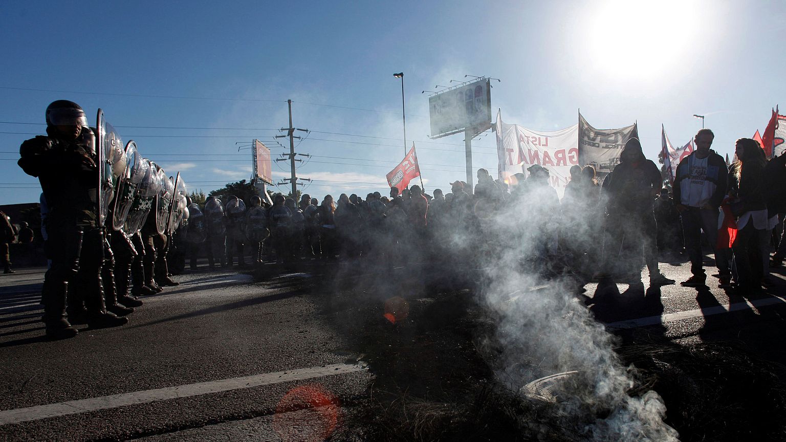 Greve de protesto contra repressão polícial de professores