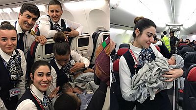 Guinean baby girl delivered by cabin crew 42,000 feet mid-air