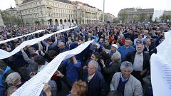 Budapest: Proteste gegen Hochschulgesetz, Großkundgebung am Mittwoch