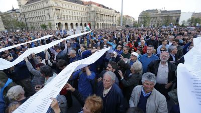 Protests in Hungary after president signs new university law