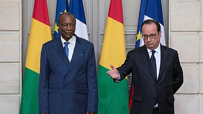 Hollande reaffirms support for Africa, as Conde visit France