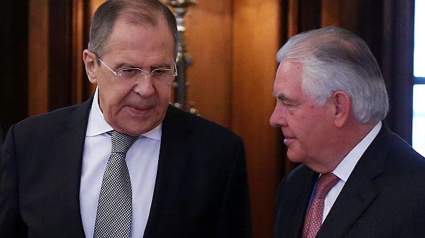 Gespräche vor angespanntem Hintergrund: US-Außenminister Tillerson in Moskau Gespräche vor angespanntem Hintergrund: US-Außenminister Tillerson in Moskau